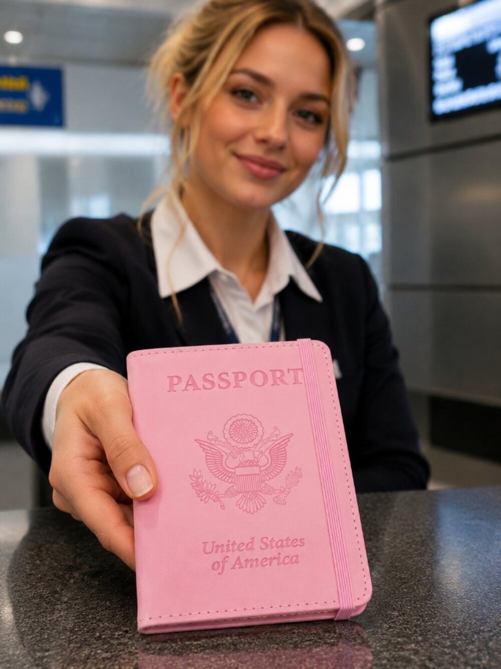 2/$30 NEW Pink Passport Holder